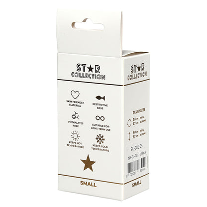 1-Silikonowy korek analny Star Collection S 7 cm różowy-1