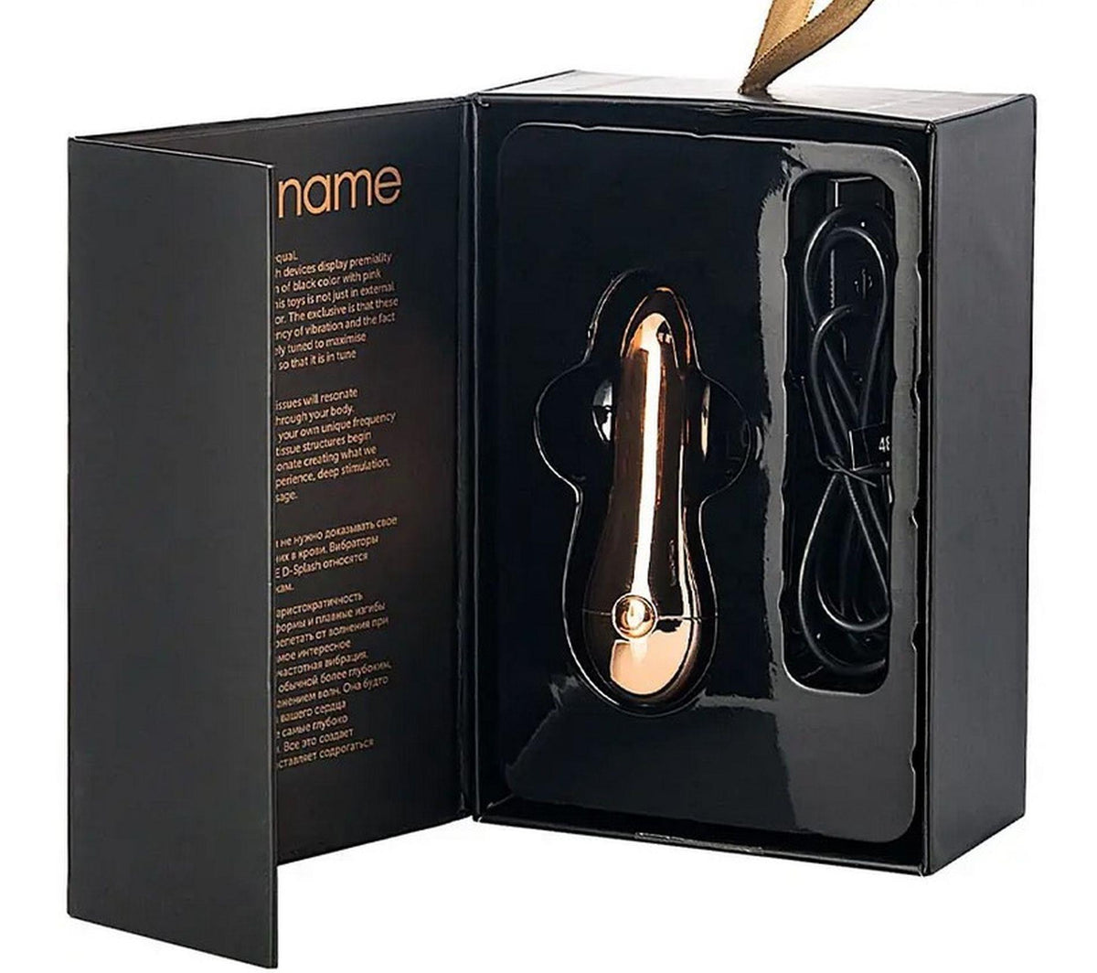2-Stymulator łechtaczki Mirage WANAME DSPLASH złoty USB 9 cm-2