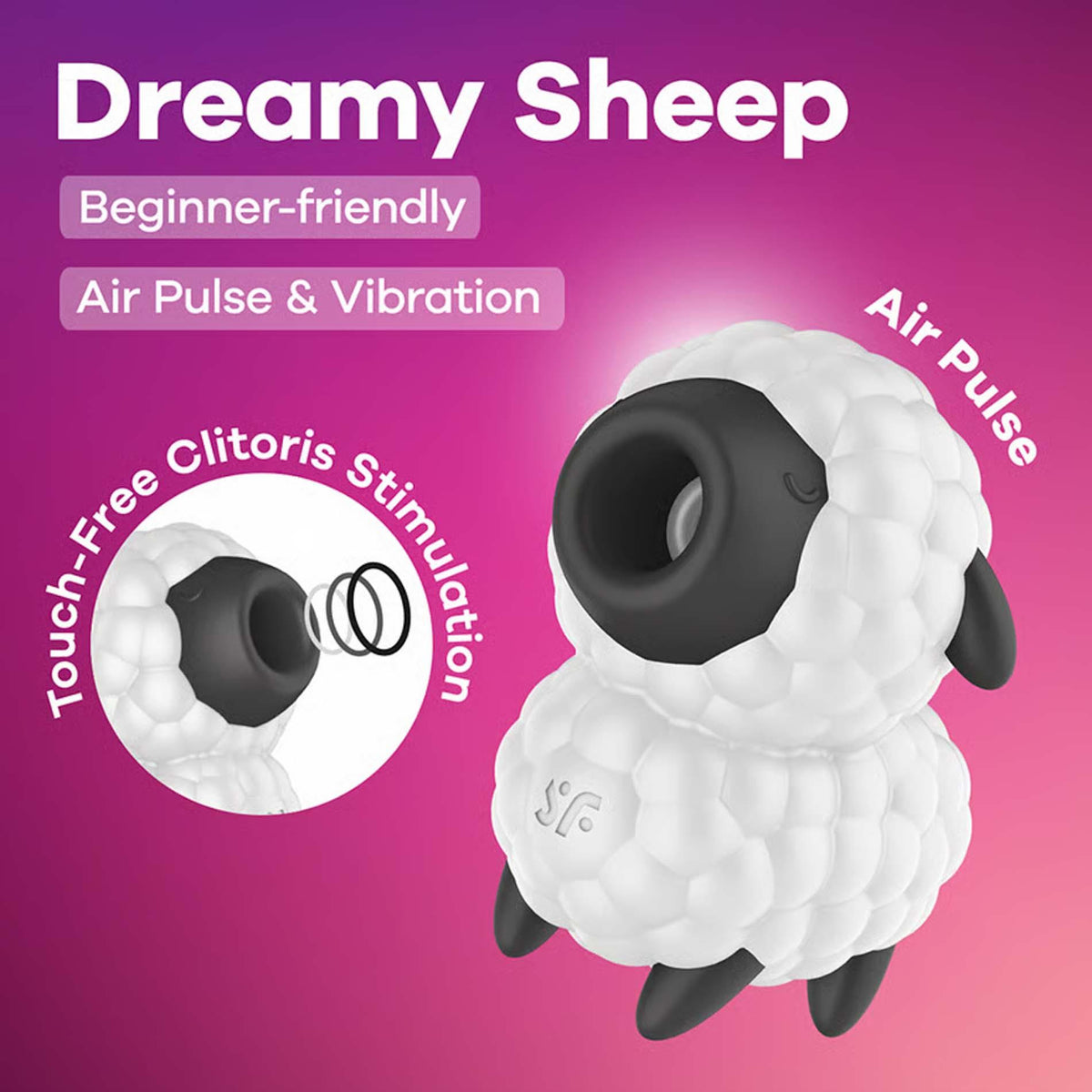 2-Stymulator łechtaczki Satisfyer Dreamy Sheep USB 9 cm-2
