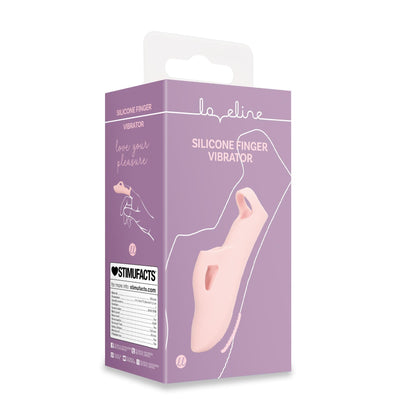 1-Wibrator silikonowy Loveline na palec różowy-1