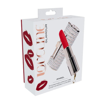 4-Wibrator szminkowy Loveline Angel różowy USB z końcówkami-4