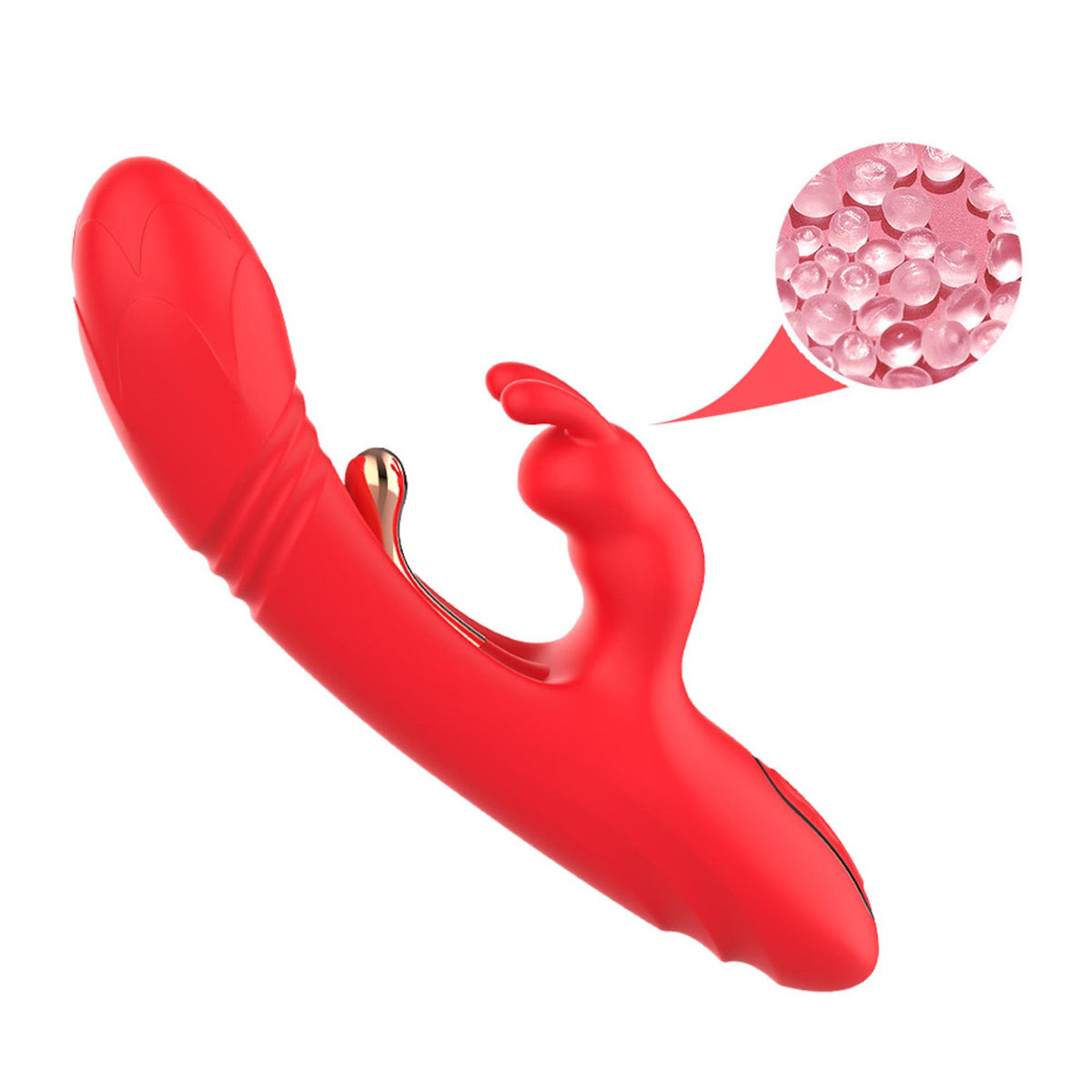 4-Wibrator króliczek B Series Joy silikonowy 23 cm USB-4