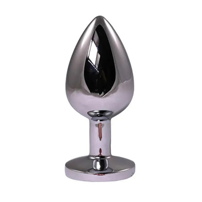 2-Korek analny Fantasy srebrny mały z czerwonym diamentem 7 cm-2