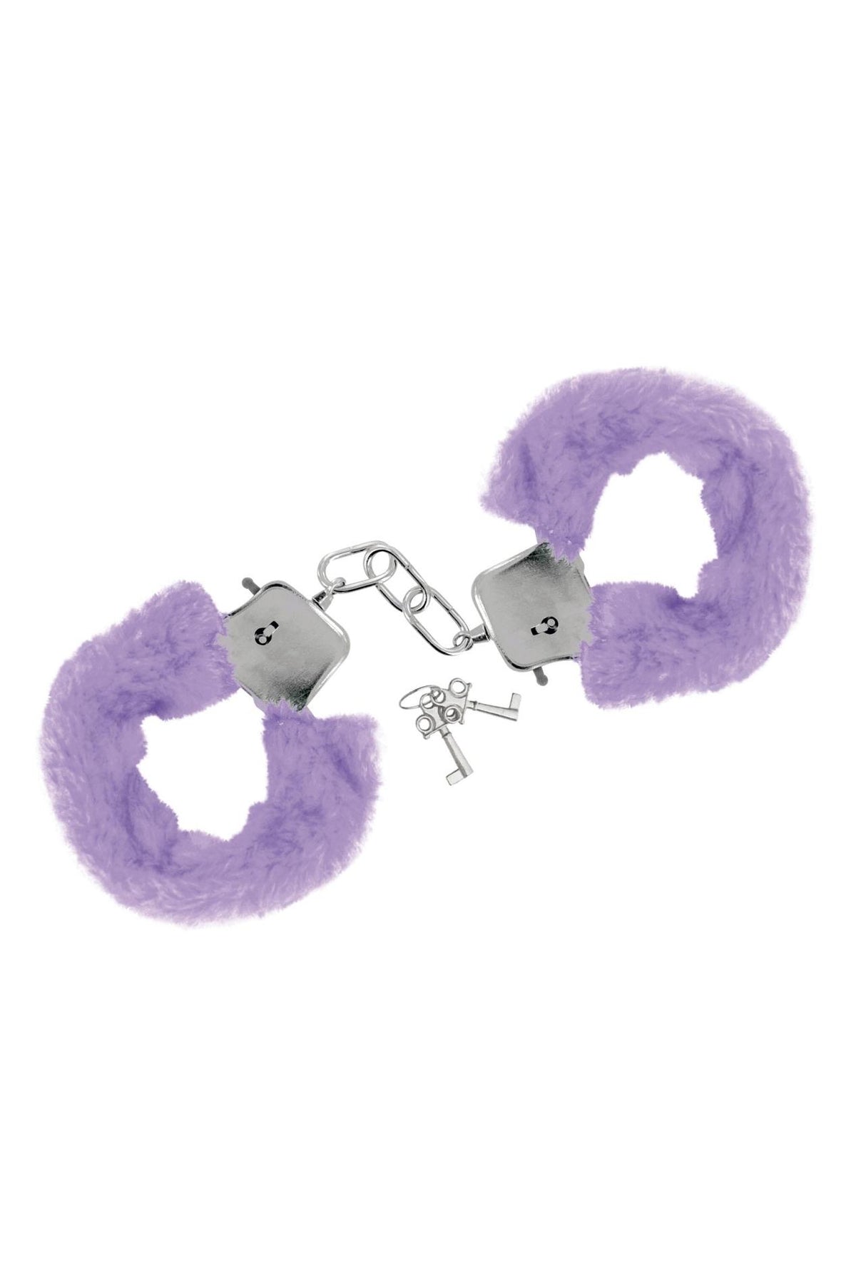 2-Kajdanki stalowe z fioletowym futerkiem Sweet Caress-2