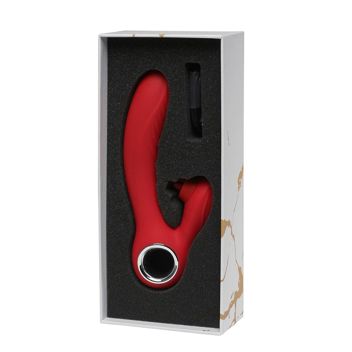 2-Wibrator punktu G z lizaniem Rouge Velvet silikonowy USB 10 funkcji-2