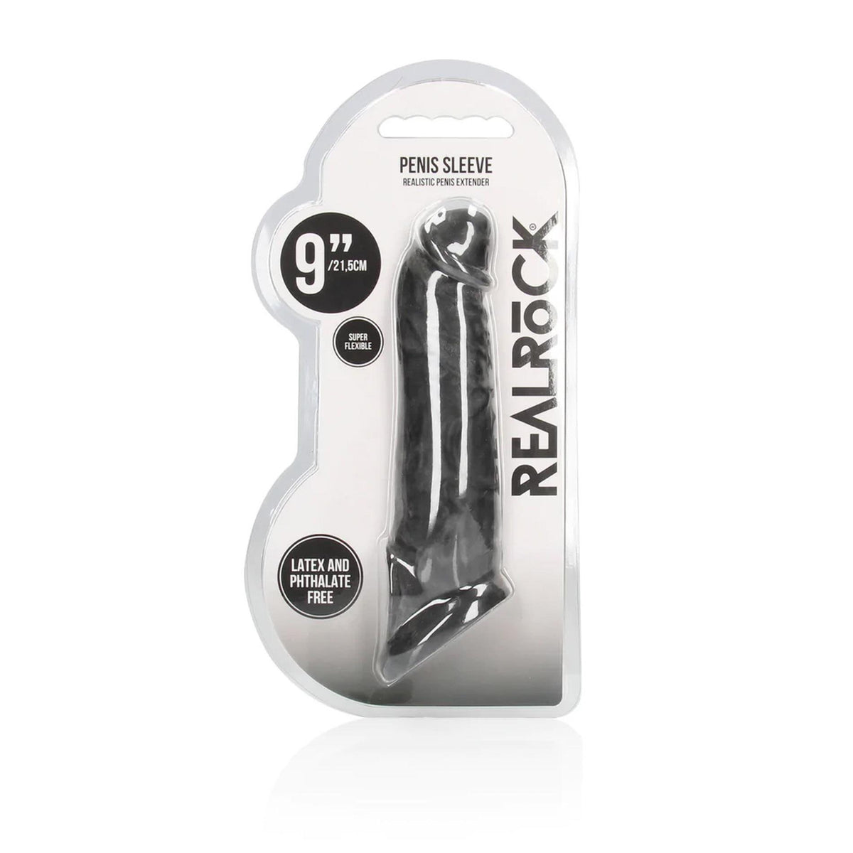 1-Realistyczna przedłużka na penisa RealRock TPE 20 cm-1