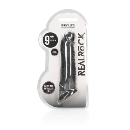 1-Realistyczna przedłużka na penisa RealRock TPE 20 cm-1