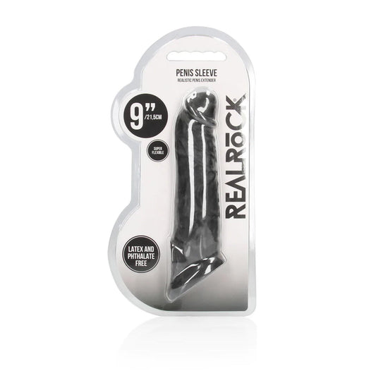 1-Realistyczna przedłużka na penisa RealRock TPE 20 cm-1