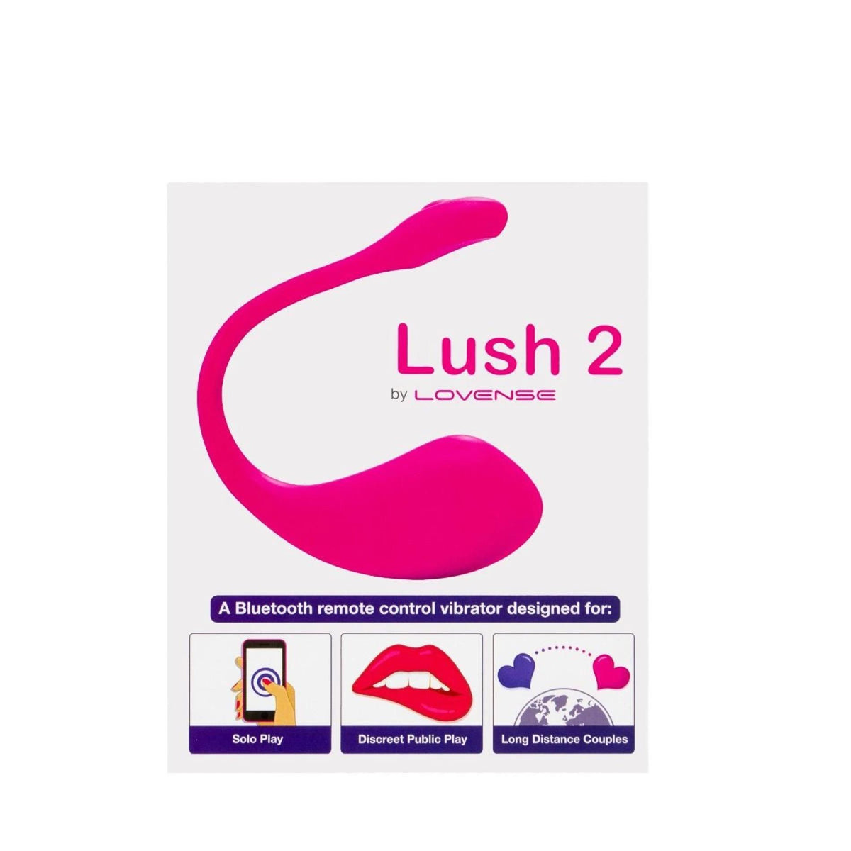 3-Wibrator Lovense Lush 2 sterowany aplikacją Bluetooth USB-3