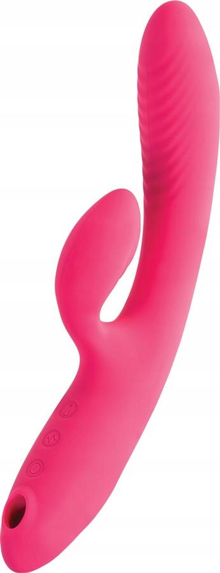1-Wibrator króliczek ssący JOS Enila silikonowy różowy 23 cm USB-1
