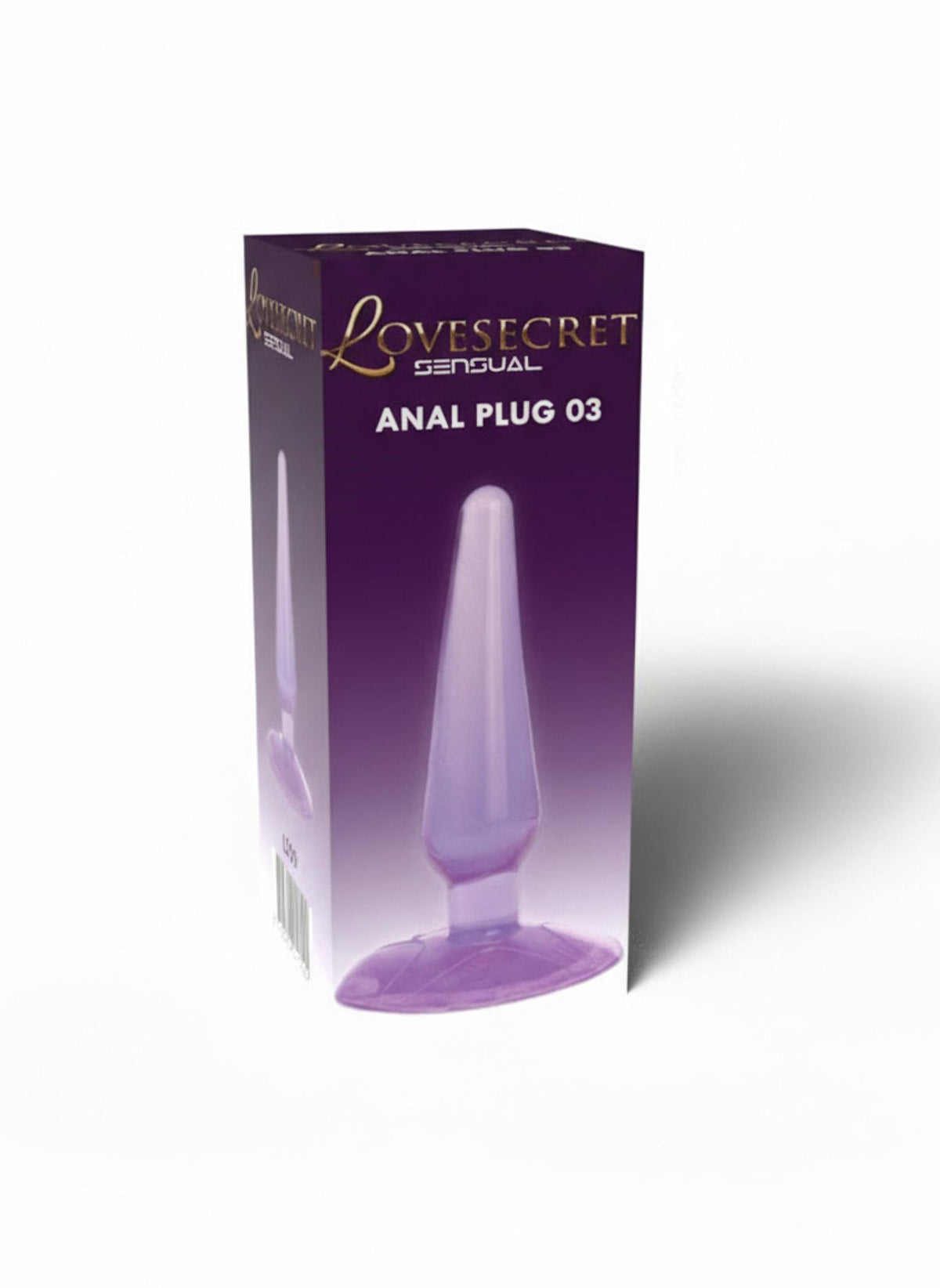 2-Korek analny Lovesecret z przyssawką fioletowy 11 cm-2