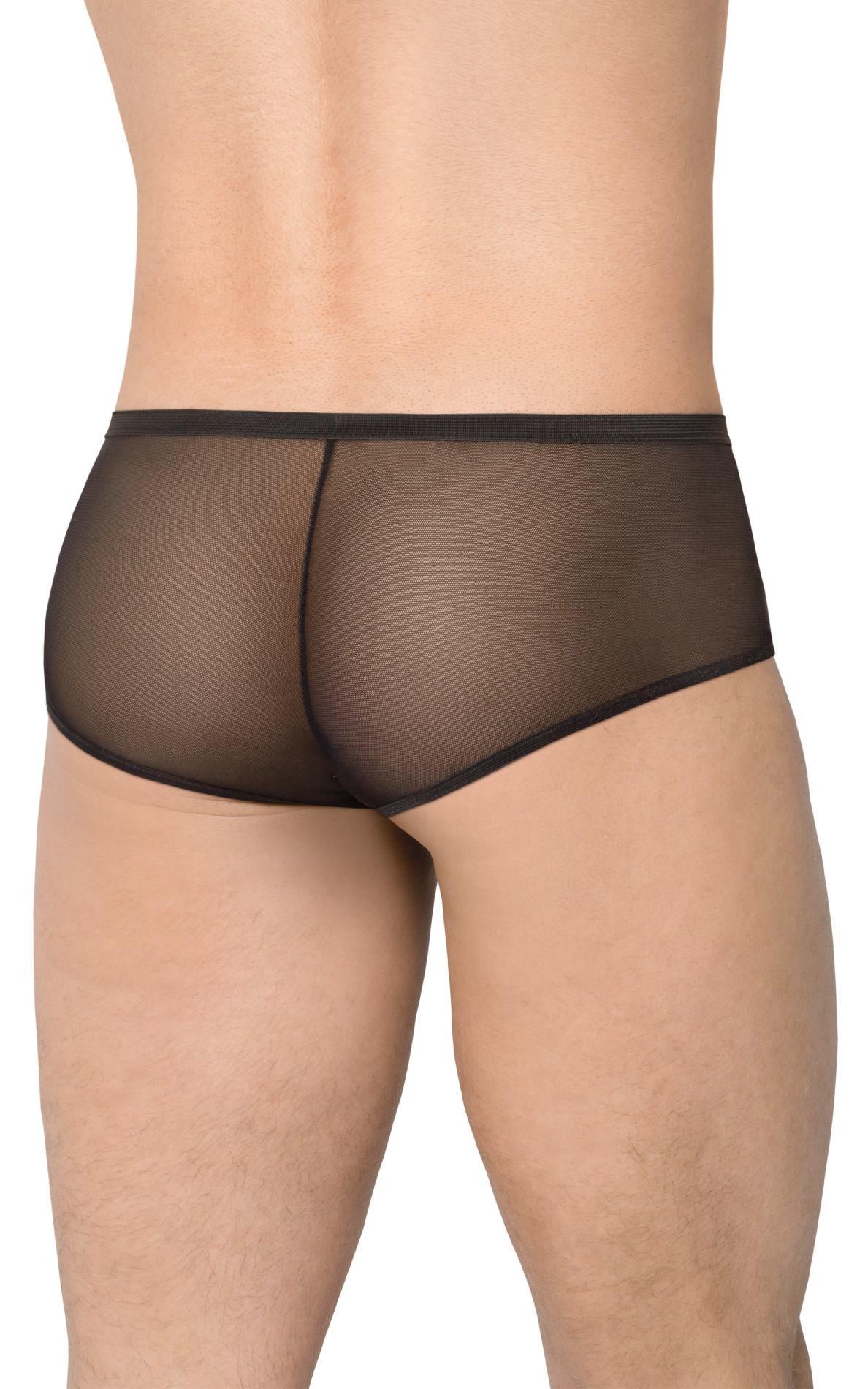 1-Slipy męskie siateczkowe z wycięciami SoftLine 4520 czarne XL-1