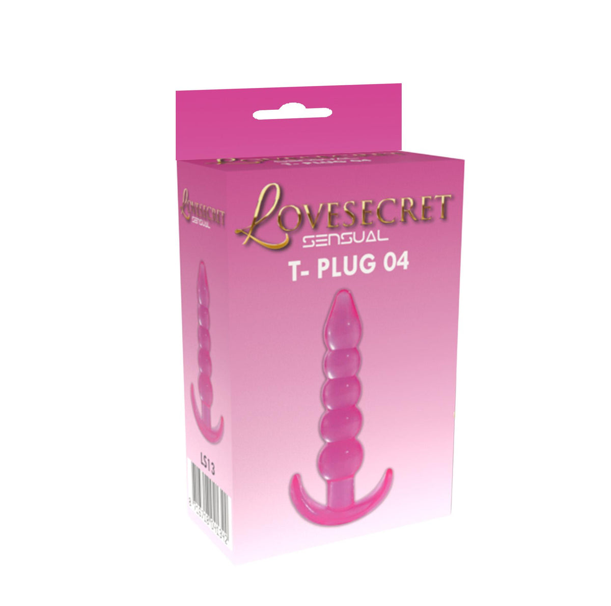 1-Korek analny Lovesecret T Plug 04 różowy 12 cm-1