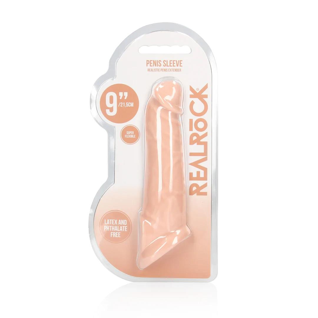 4-Przedłużka na penisa RealRock realistyczna TPE 20 cm-4