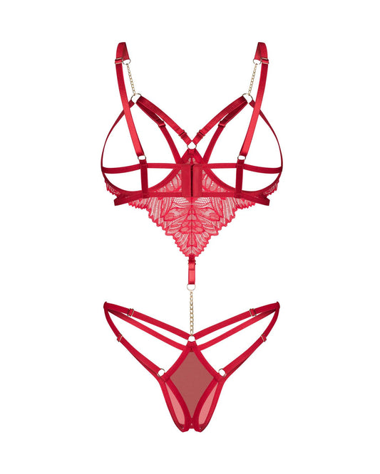 2-Czerwone body otwarte Obsessive Matildea S/M-2