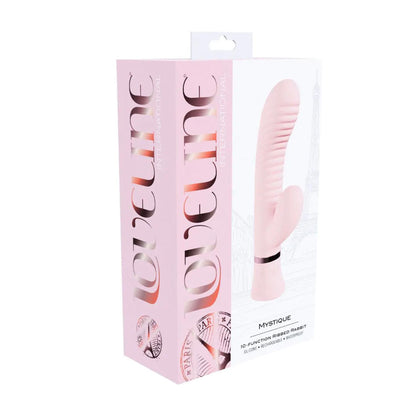 3-Wibrator króliczek Loveline Mystique żebrowany różowy 15,9 cm-3