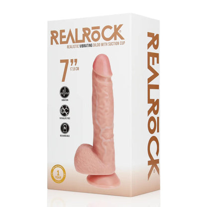2-Wibrator realistyczny RealRock z jądrami 18 cm cielisty-2