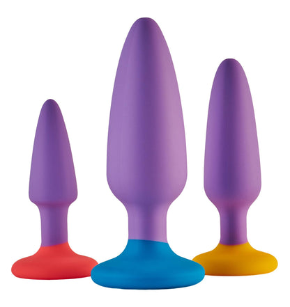 1-Zestaw silikonowych korków analnych treningowych Dream Toys-1