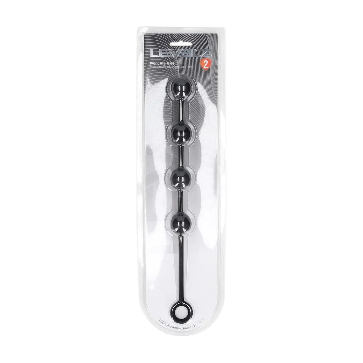 2-Kulki analne silikonowe Levelz M 30 mm czarny-2