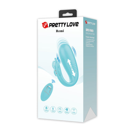 1-Wibrator jajko posuwisty silikonowy Pretty Love Remi z aplikacją-1