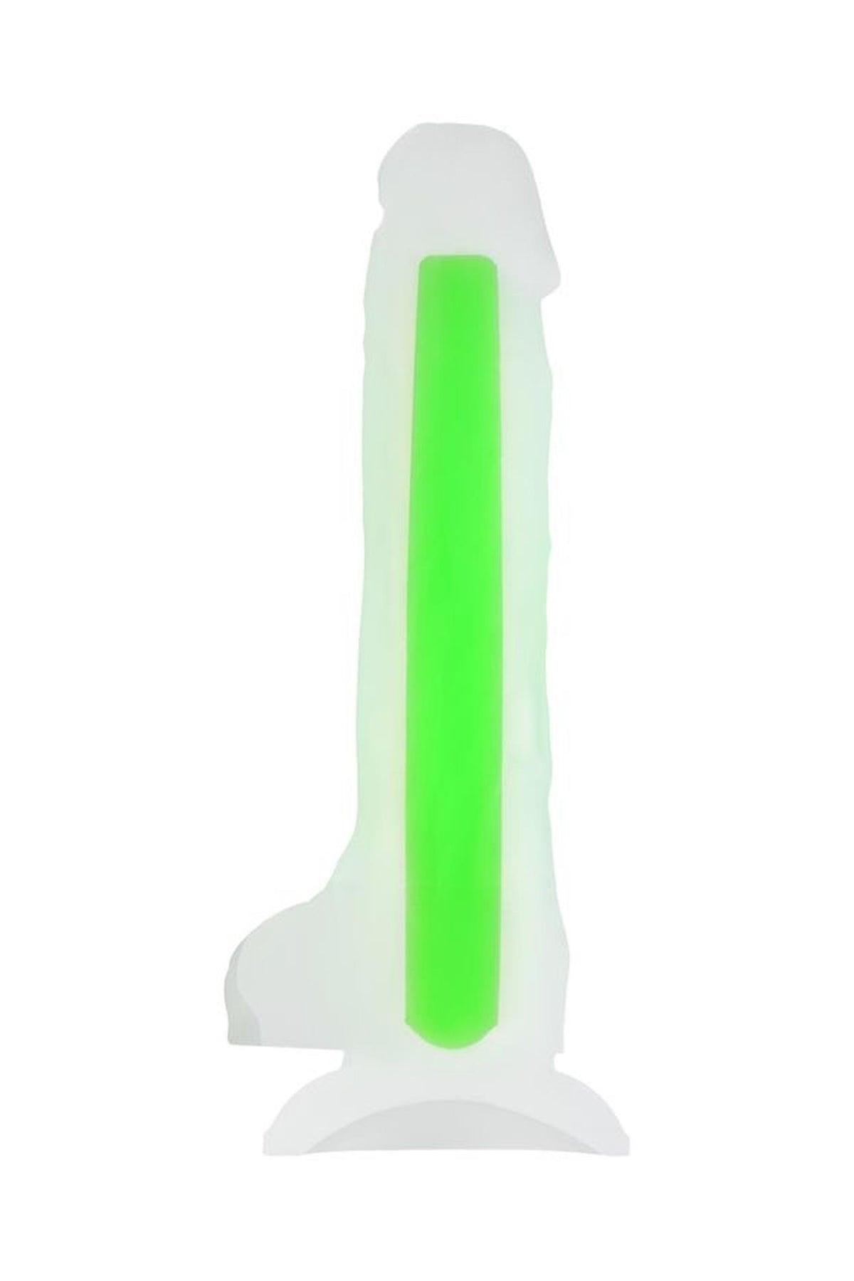 3-Dildo żelowe świecące Beyond by Toyfa Clark Glow zielone 16,5cm-3