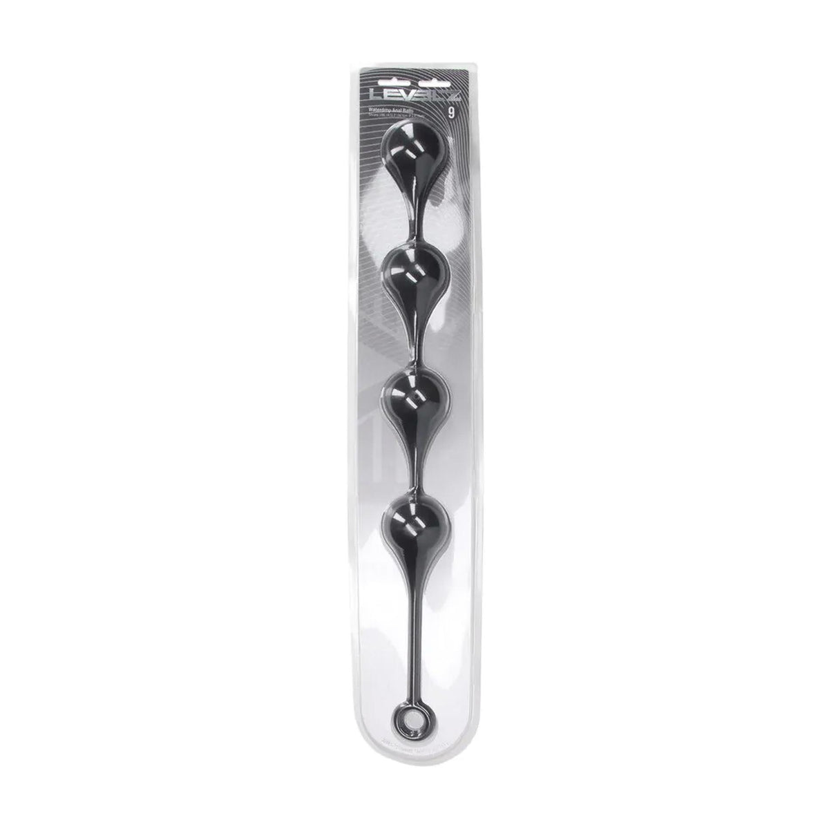 1-Kulki analne silikonowe kropla wody Levelz XXL czarne 57 cm-1