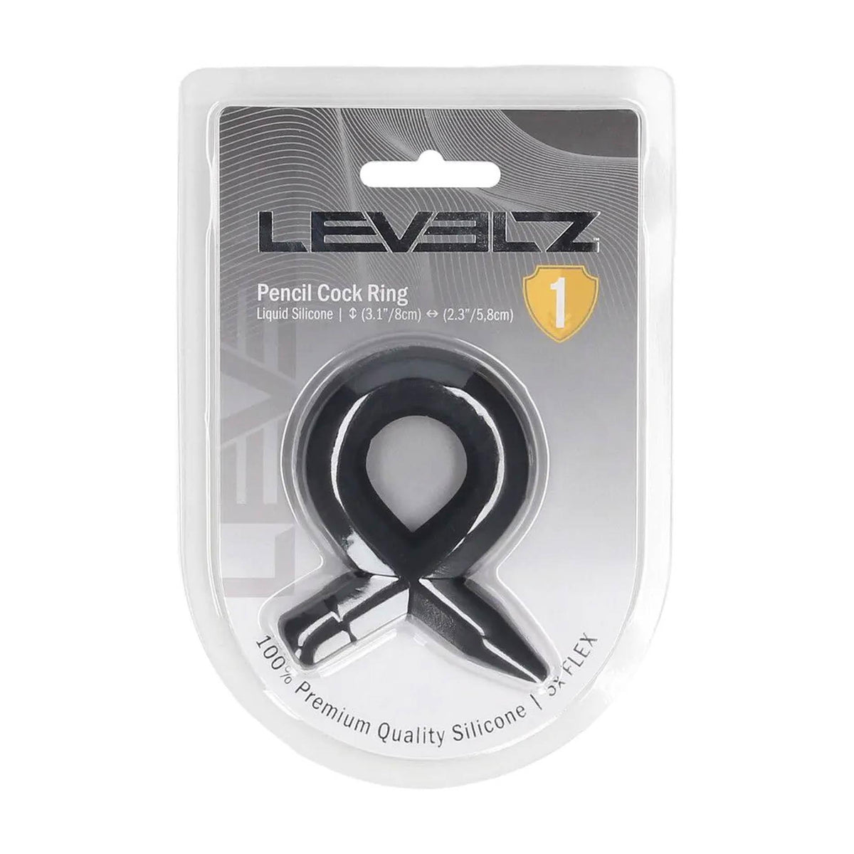 6-Pierścień erekcyjny silikonowy Levelz czarny 8 cm-6
