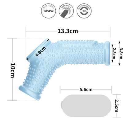 2-Vibrating Drip Knights Ring with Scrotum Sleeve-2