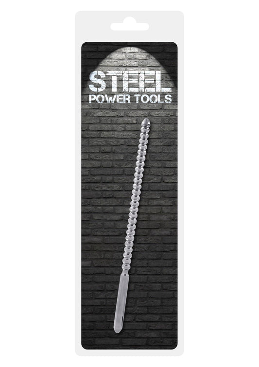 1-Sonda uretralna żebrowana Steel Power Tools srebrna 10 mm 24 cm-1