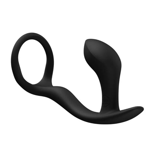 1-Pierścień erekcyjny z masażerem prostaty Fun Factory Bootie Ring czarny-1