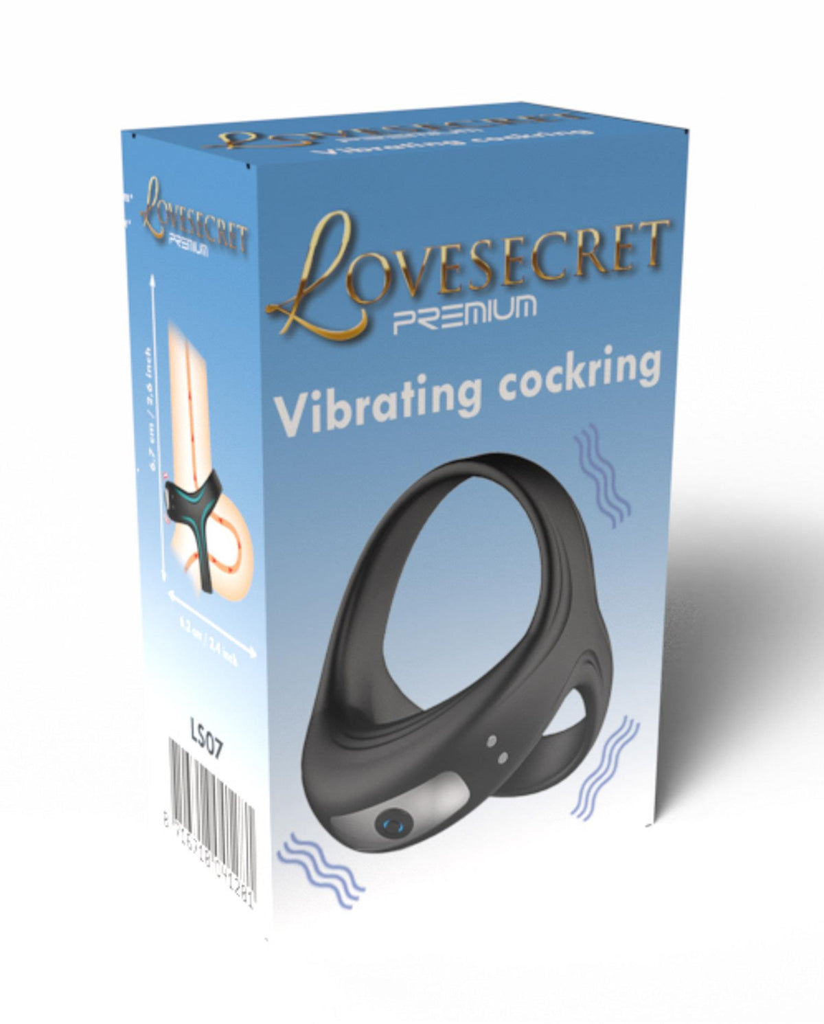1-Wibrujący pierścień erekcyjny Lovesecret Premium silikonowy wodoodporny USB-1