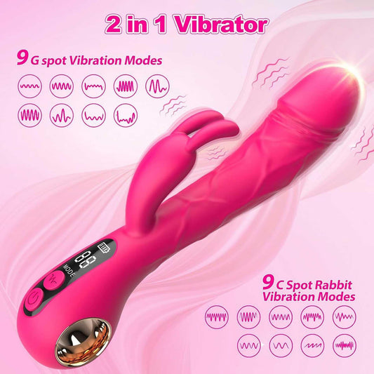 1-Wibrator króliczek punktu G B-Series Cute silikonowy USB 22 cm-1