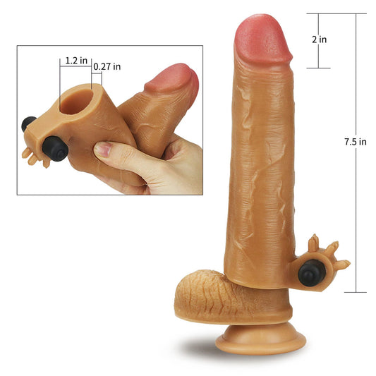 2-Przedłużka silikonowa wibrująca Lovetoy dodająca 5 cm-2