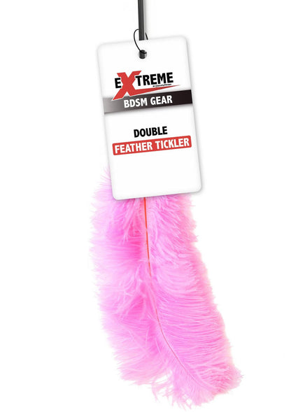 2-Piórko łaskoczące Double Feather Tickler różowe 68 cm-2