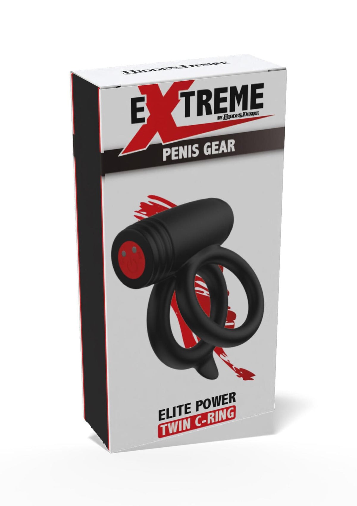1-Podwójny pierścień wibrujący Elite Power Twin Hidden Desire 10 trybów-1