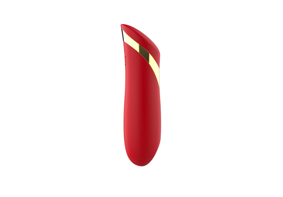 2-Wibrator szminkowy silikonowy czerwony B Series Cute USB 10 cm-2