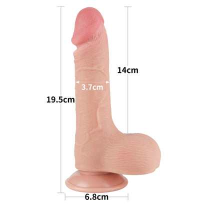 3-7.5'' Sliding Skin Dual Layer Dong Flesh-3