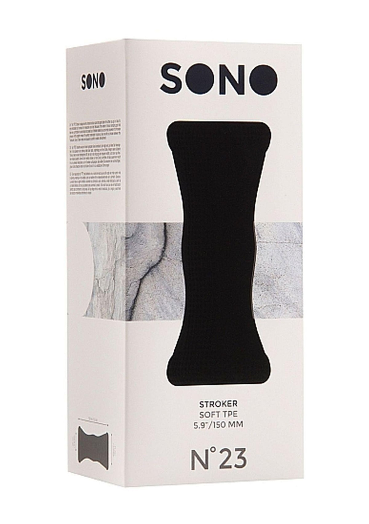 1-Masturbator Sono No.23 TPE czarny 15 cm-1