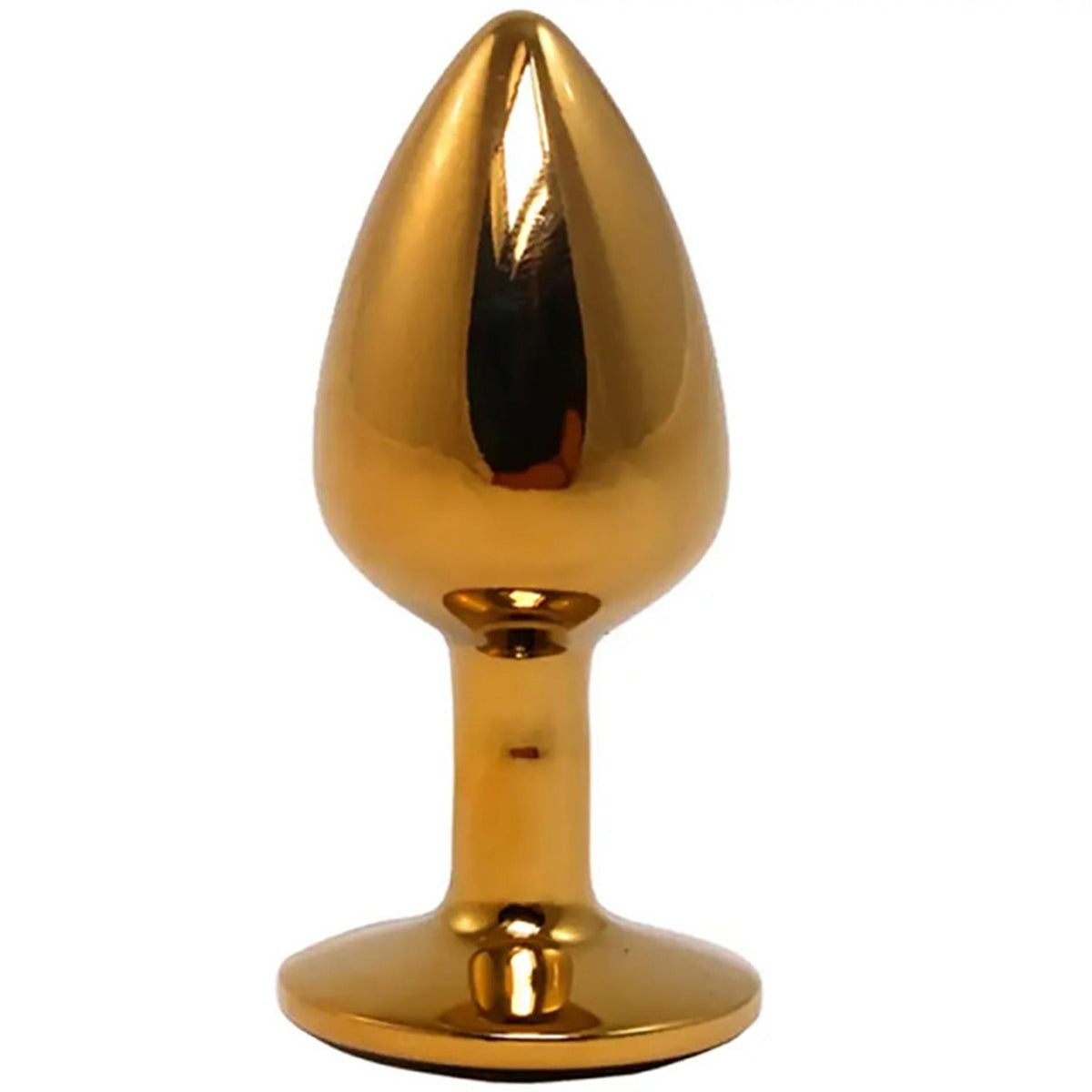 2-Złoty mały korek analny z czarnym diamentem Fantasy 7 cm-2