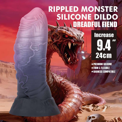 3-Dildo silikonowe mackowate Power Monsters 24 cm-3