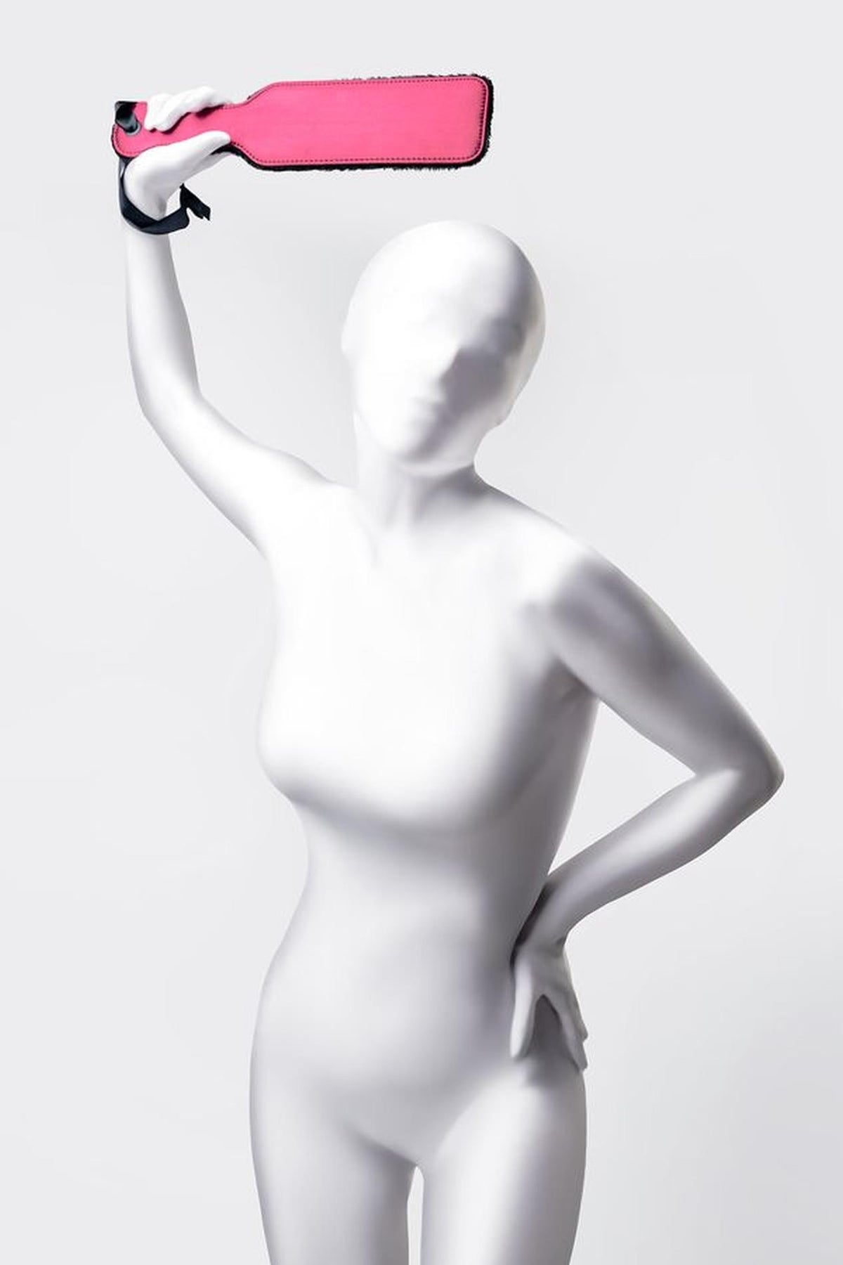 4-Klapki BDSM poliestrowe Anonymo czerwone 37 cm-4