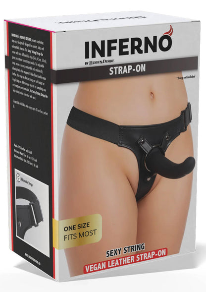 3-Stringowa uprząż do strap on Hidden Desire z wymiennymi pierścieniami-3