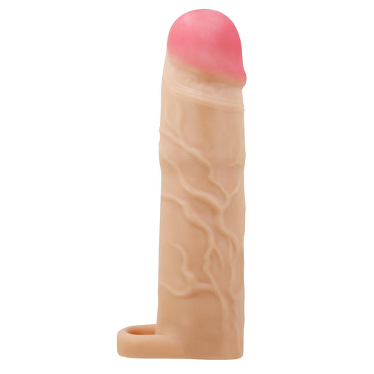 1-Przedłużka na penisa Pretty Love Gerd Flesh TPR 76 mm-1