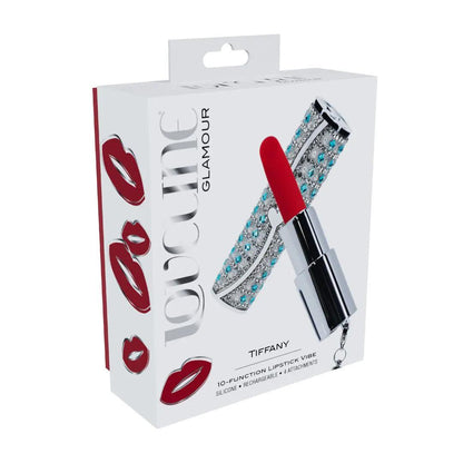 3-Wibrator szminkowy Loveline Tiffany niebieski USB-3