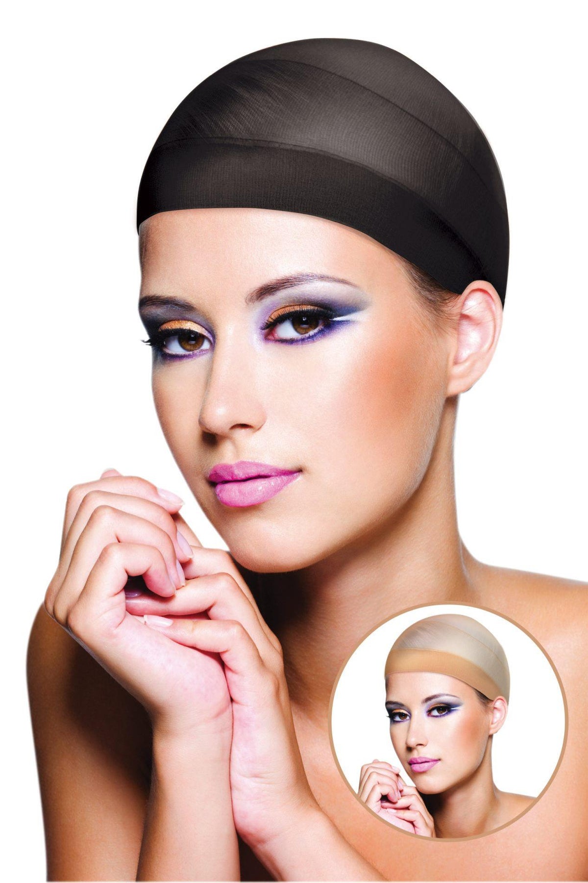 1-Zestaw siatek pod peruki World Wigs czarny i cielisty-1
