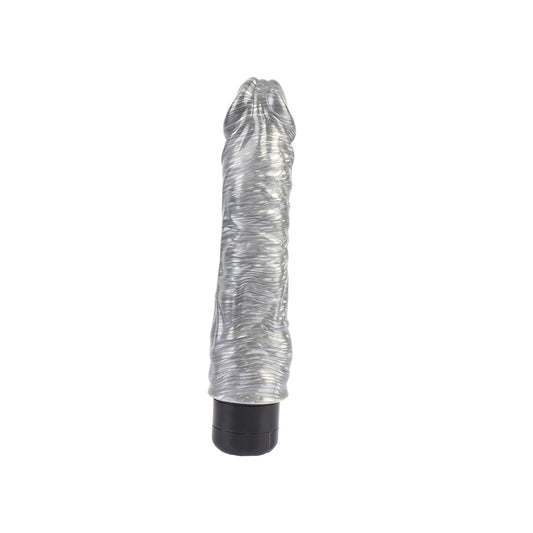 2-Wibrator realistyczny Chubby Beau Silver srebrny 22 cm DarkMuscle-2