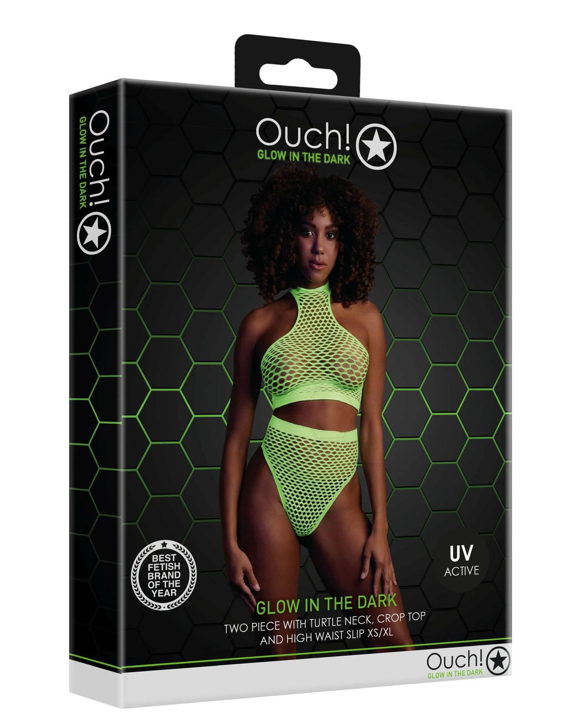 3-Body Ouch! neonowe UV z golfem różowe XS XL-3