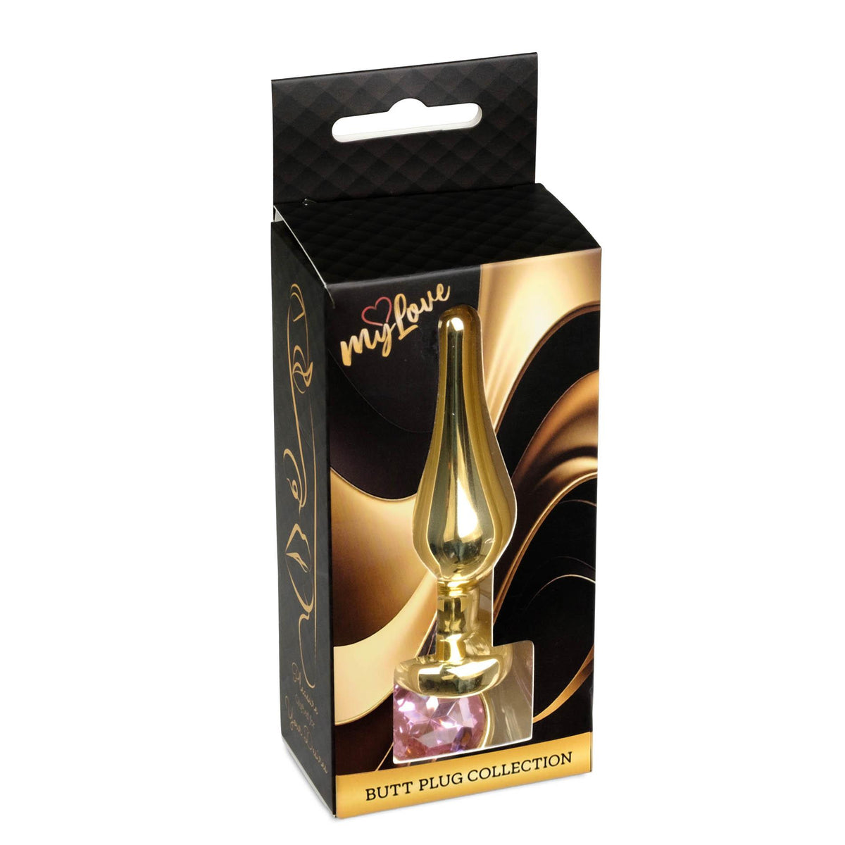 4-Korek analny różowozłoty z diamentem MyLove Toys 9,5 cm-4