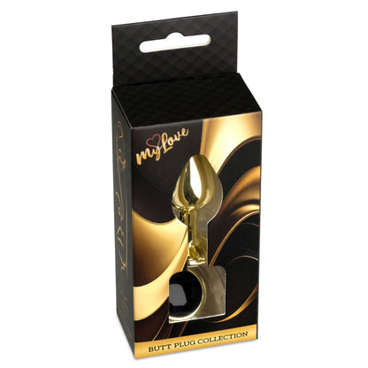 1-Biżuteria analna stalowa MyLove Toys czarny diament 7 cm-1