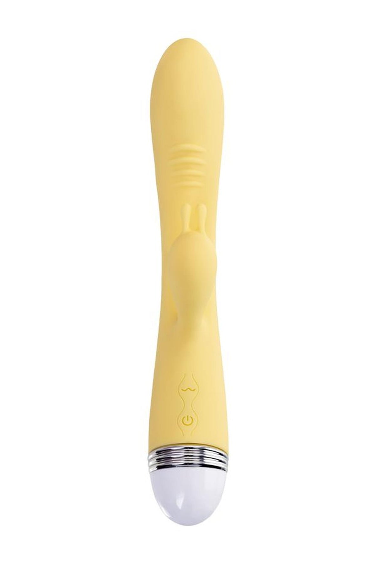 2-Wibrator króliczek Flovetta Aster silikonowy żółty USB 22 cm-2